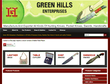 Tablet Screenshot of gh-knives.com